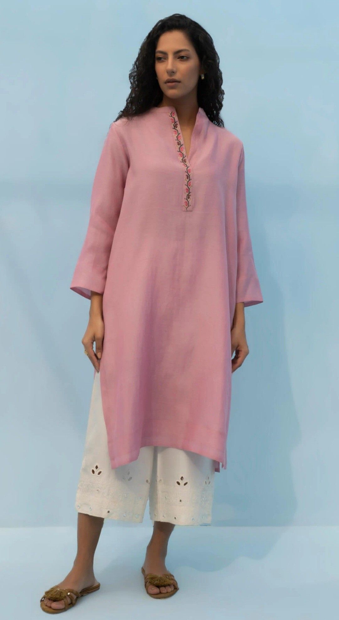 Cotton Kurti - Peach