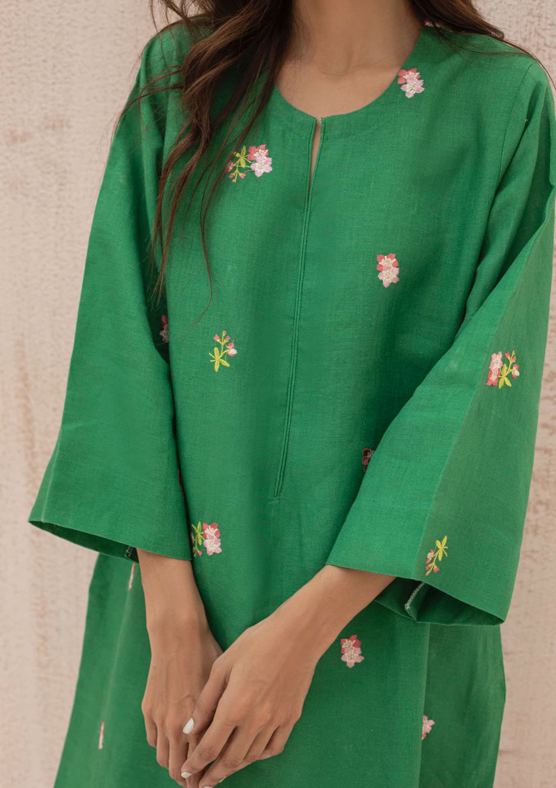 Cotton Kurti - Green