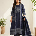 navy-blue-printed-cotton-kurta-set-with-dupatta